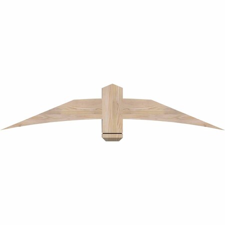 Ekena Millwork Bellingham Smooth Timber Gable Bracket, Douglas Fir, 60"W x 12"H x 3 1/2"D x 5 1/2"F, 5/12 Pitch GBW060X12X0406BEL00SDF